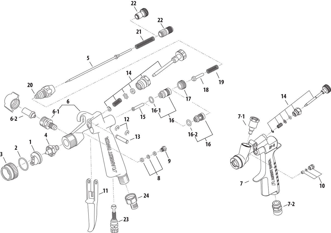 Iwata Eclipse G Series Parts