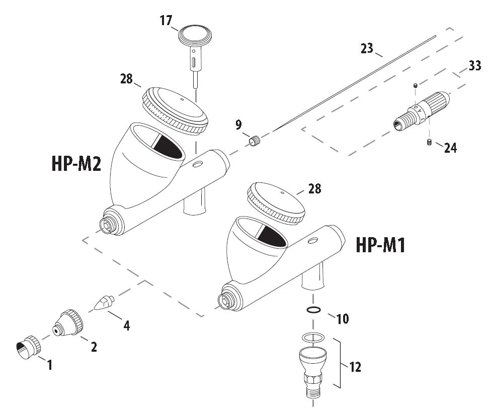 Iwata Revolution M Series Parts
