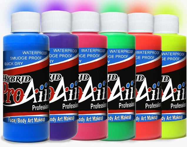 ProAiir Hybrid Face & Body Art Colors - Fluorescents
