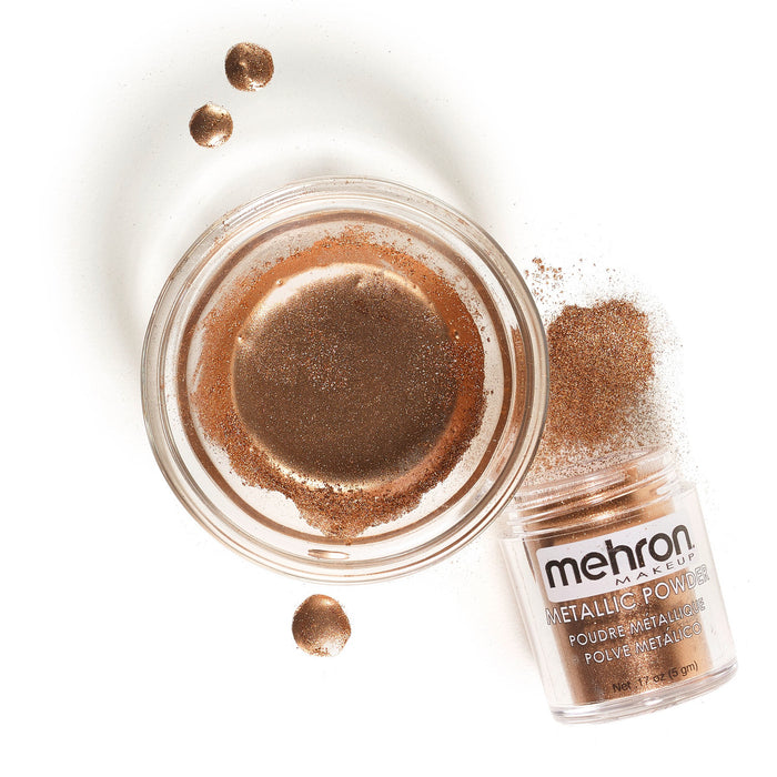 Mehron Metallic Powder with Mixing Liquid - Copper - .17oz with Mixing Liquid - 1oz