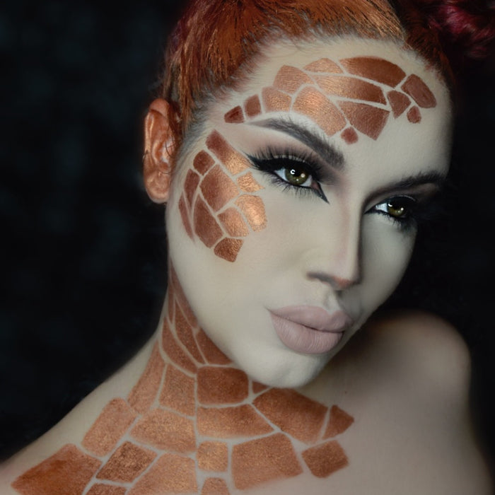 Mehron Metallic Powder with Mixing Liquid - Copper - .17oz with Mixing Liquid - 1oz