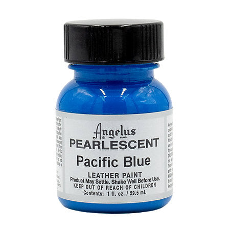 ANGELUS ACRYLIC LEATHER PAINT 1OZ Pearlescent Pacific Blue