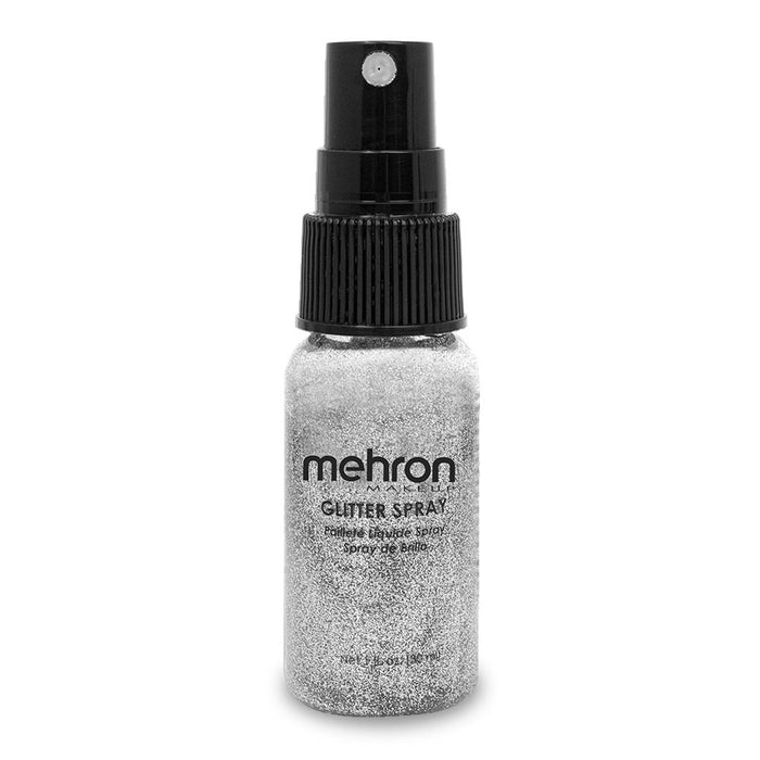 Mehron Glitter Spray 1oz - Silver