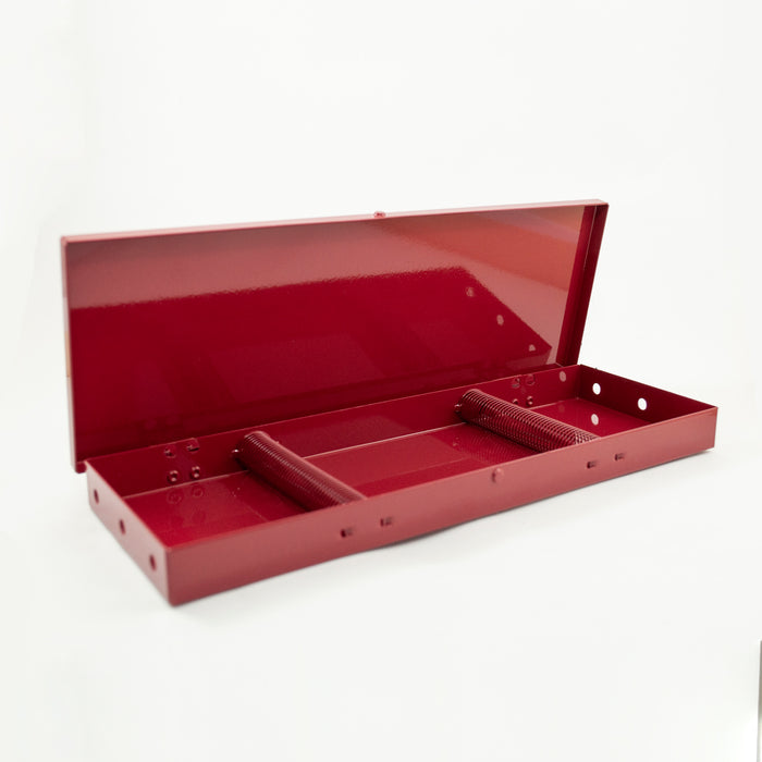 MACK BB-PCRR Aluminum Brush Box 3 1/2″ X 10″ - Ruby Red