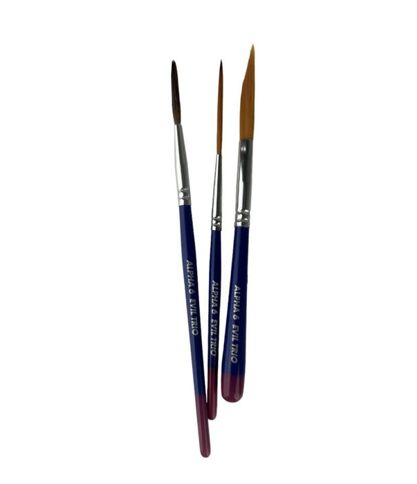 Alpha6 EVIL TRIO PINSTRIPING/LETTERING BRUSH SET