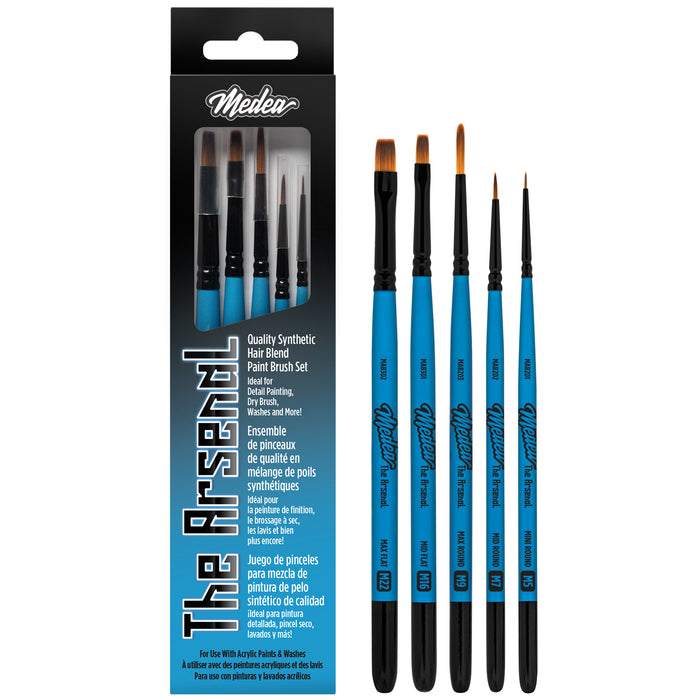The Arsenal Paint Brush Set by Medea - MAB101