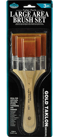 Royal & Langnickel GOLDEN TAKLON 3PC BRUSH SET