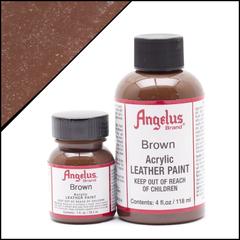 ANGELUS ACRYLIC LEATHER PAINT 4OZ LIGHT BROWN