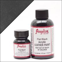 ANGELUS ACRYLIC LEATHER PAINT4OZ FLAT BLACK