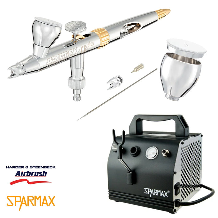 Harder & Steenbeck EVOLUTION 2024 CRplus 2 in 1 with Sparmax AC-27 Compressor