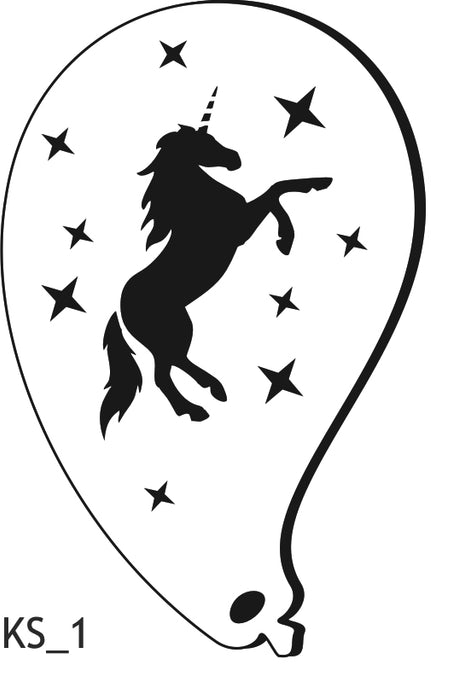 Safari Stencils KS_1 Unicorn Stencil