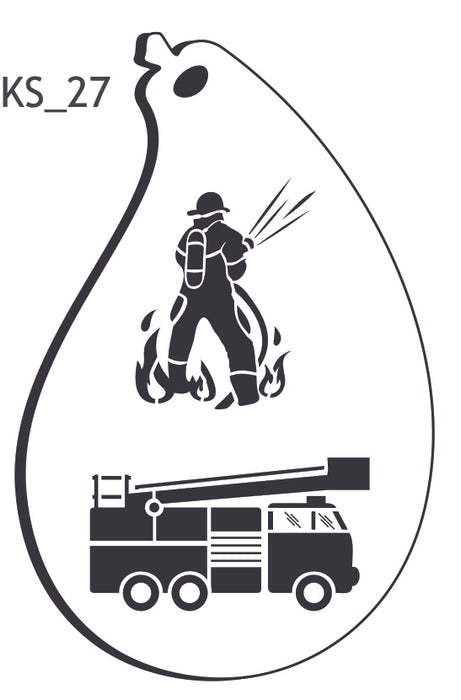 Safari Stencils - KS_27 Fire Fighter