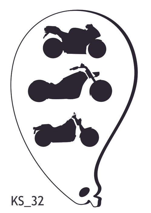 Safari Stencils - KS_32 Motorcycles