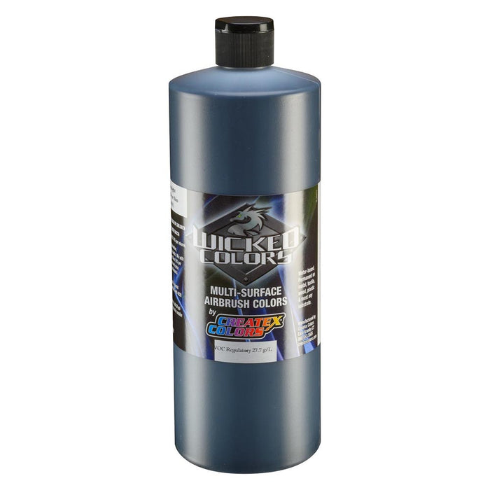 32oz Createx Wicked Color W031 - Opaque Jet Black