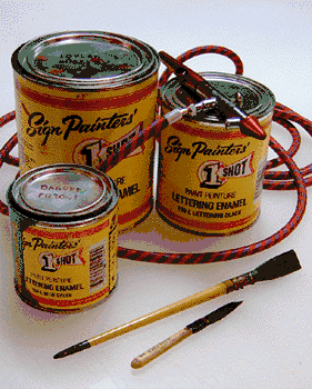 4oz - 1 Shot Lettering Enamel Chrome Yellow 134L