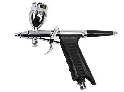 AB-116B Gravity-Feed Economy Airbrush with Pistol Style Trigger, Micro Air Valve and Interchangeable Cups