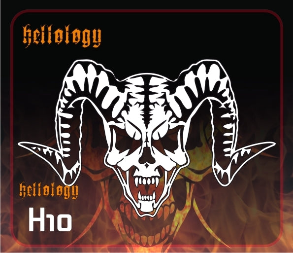 AEROSPACE Airbrush Stencil - 'Horned Demon' -  H10-XXL