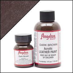 ANGELUS ACRYLIC LEATHER PAINT 1OZ DK BROWN