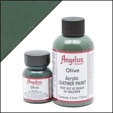 ANGELUS ACRYLIC LEATHER PAINT 1OZ OLIVE