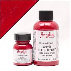 ANGELUS ACRYLIC LEATHER PAINT 1OZ SCARLET