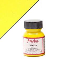 ANGELUS ACRYLIC LEATHER PAINT 1OZ YELLOW