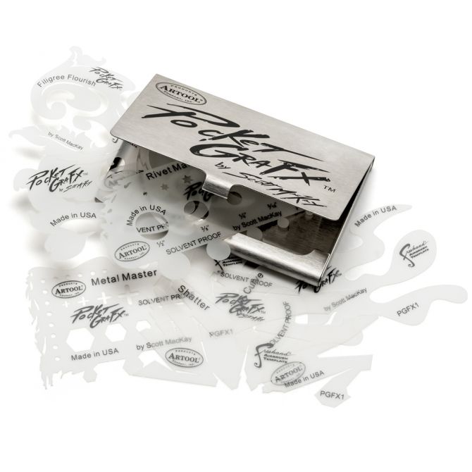 Artool PocketGraFX Freehand Airbrush Template Set by Scott MacKay