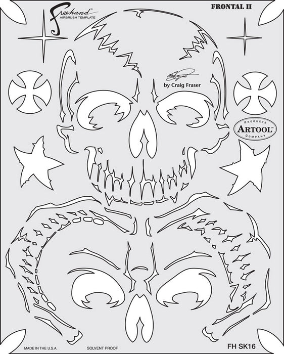 Artool Stencil - Frontal II FH SK16 by Craig Fraiser