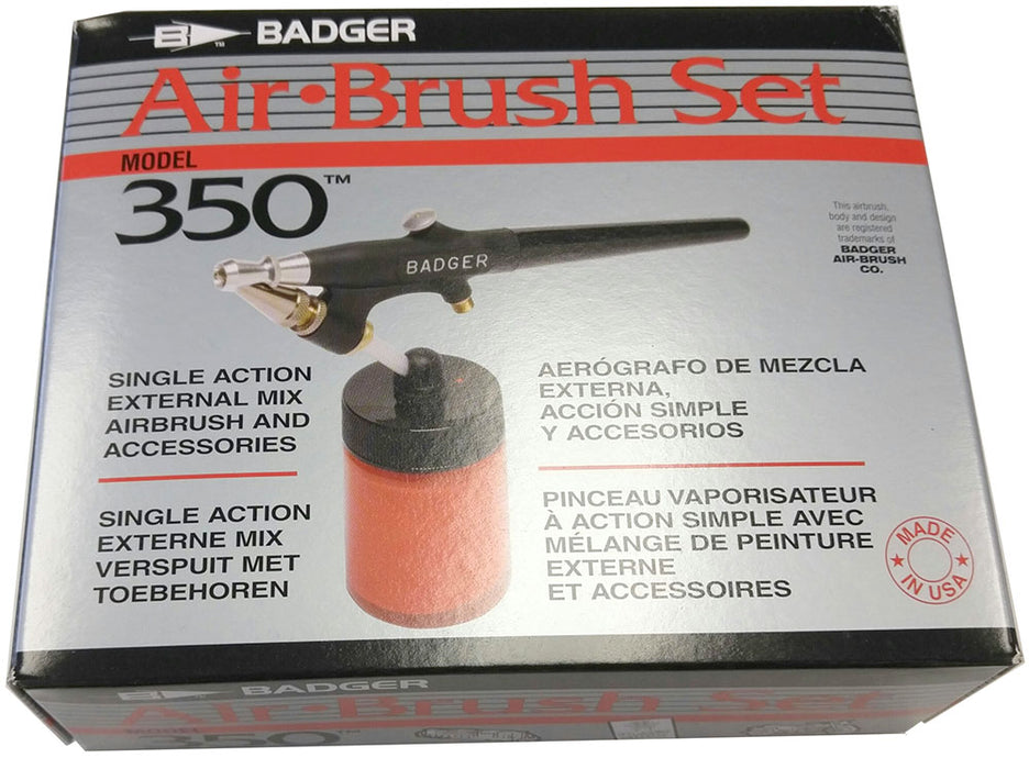 Badger 350 Single-Action Airbrush Set