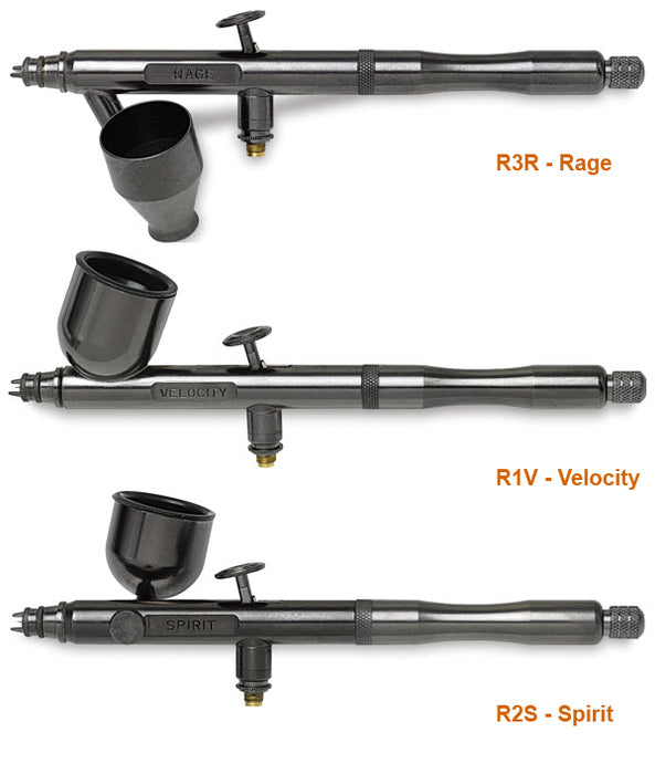 Badger Renegade Set 3 Airbrushes - Velocity Spirit and Rage!