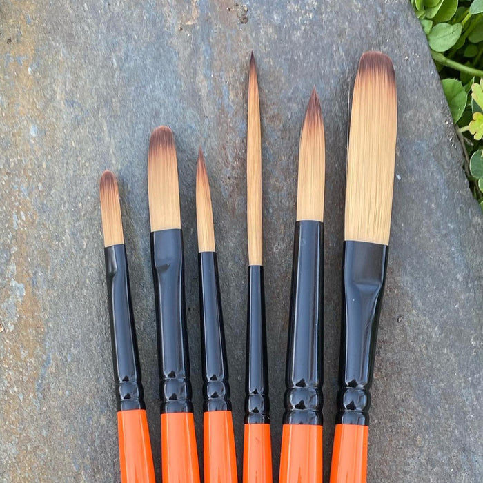 Foxy Tails - Mack Tidwell Brushes - M/T-FT Brush Set of 6