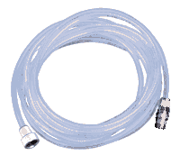 Harder Steenbeck 7.5' Transparent Plastic Air Hose with 1/8" QD Fitting 123973