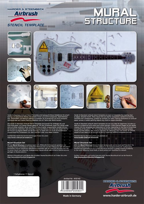 Harder Steenbeck 'Mural Structure' Stencil with Step by Step Instructions
