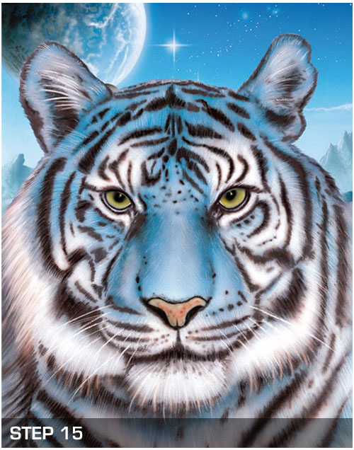 Harder Steenbeck 'Tiger Wildlife' Stencil with Step by Step Instructions