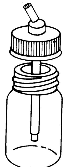 I4052 - 3/4oz Glass Bottle for Iwata Bottle Feed Airbrush