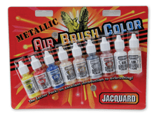 Jacquard Metallic Airbrush Exciter Pack - 1/2oz Bottle 8 Pack