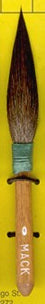Mack Brush Series 30, Squirrel Hair Dagger Striper - Size 0
