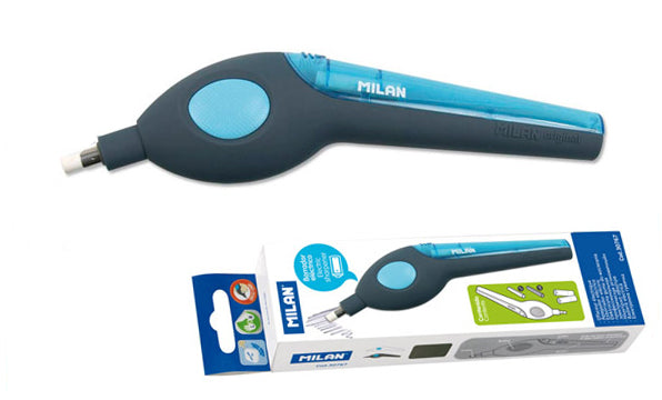 MILAN Electric Eraser with Graphite and Ink Eraser Refills