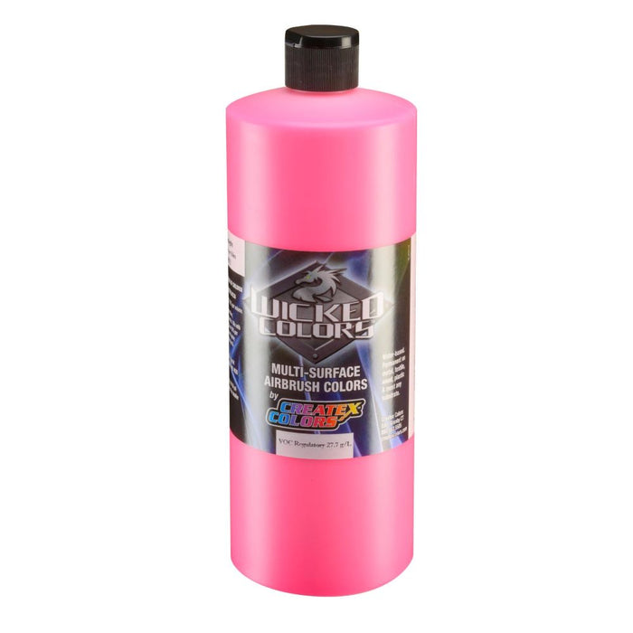 32oz Createx Wicked Color W026 - Fluorescent Pink