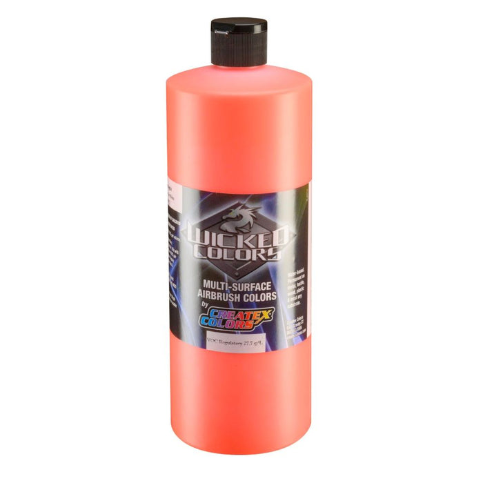 32oz Createx Wicked Color W027 - Fluorescent Orange