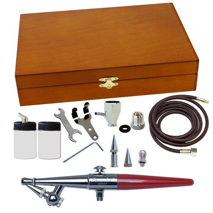 Paasche H Single Action Wood Box Set  H-3WC
