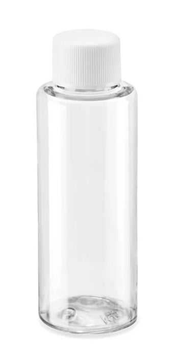 Plain-Lid Empty Clear Bottle - 2oz