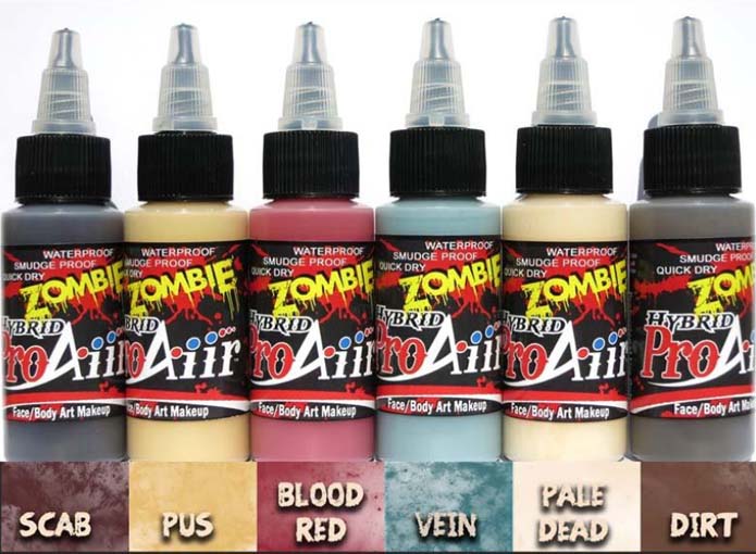 ProAiir Hybrid Colors - ZOMBIE 2 - Set of 6 - 2oz Colors