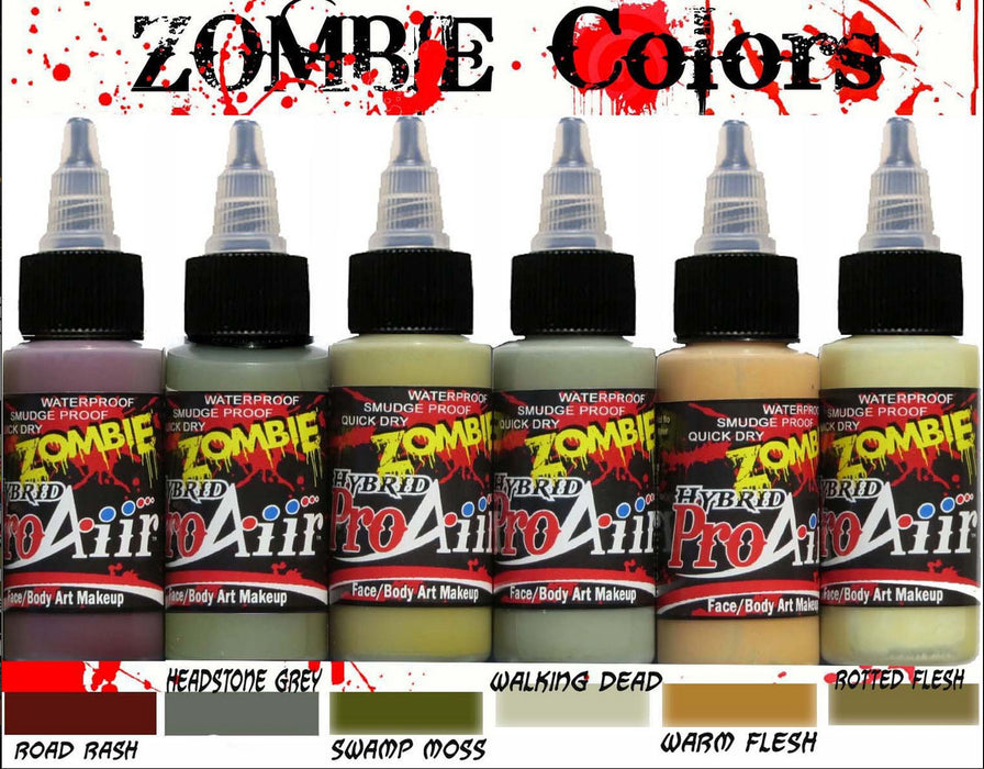 ProAiir Hybrid Colors - ZOMBIE - Set of 6 - 2oz Colors